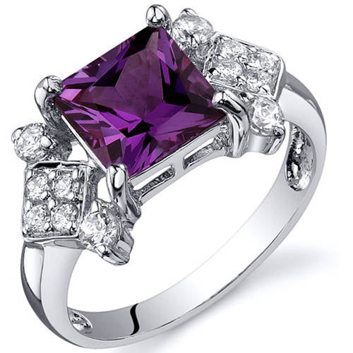 6 CTTW COLOR CHANGING SIM ALEXANDRITE 925 SILVER VICTORIAN RING SIZE 8 #1173 